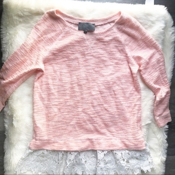 Anthropologie Citrus Lace Pullover - Picture 3 of 5